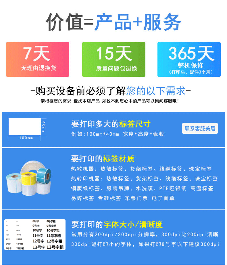 佳博（Gprinter）GP 9025T热敏/热转印条码标签打印机洗水唛珠宝价格标签吊牌机腕带标签机(图23)
